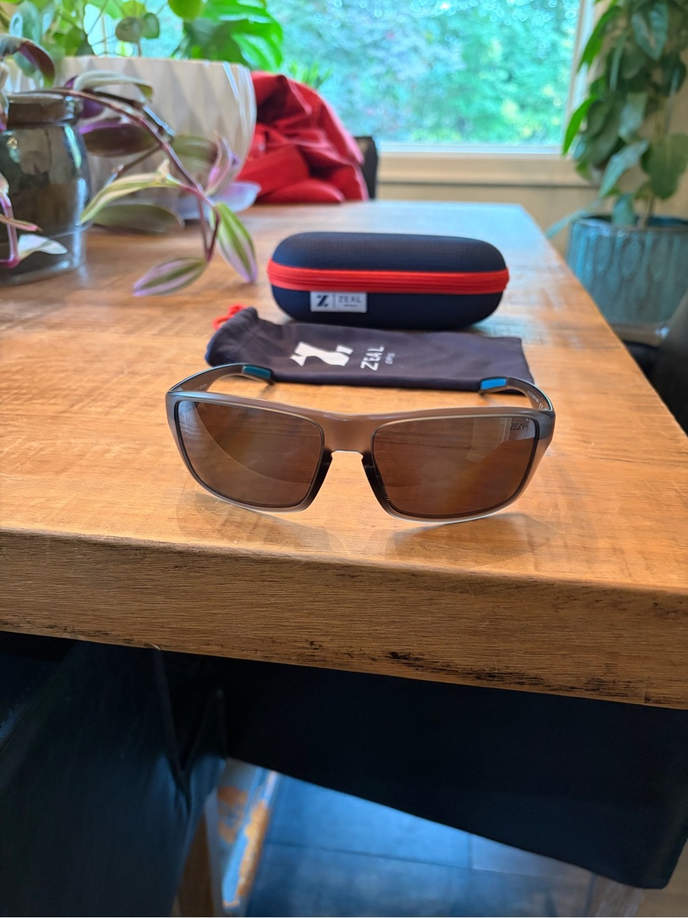 Zeal Optics Men's Brown Polarized Sunglasses